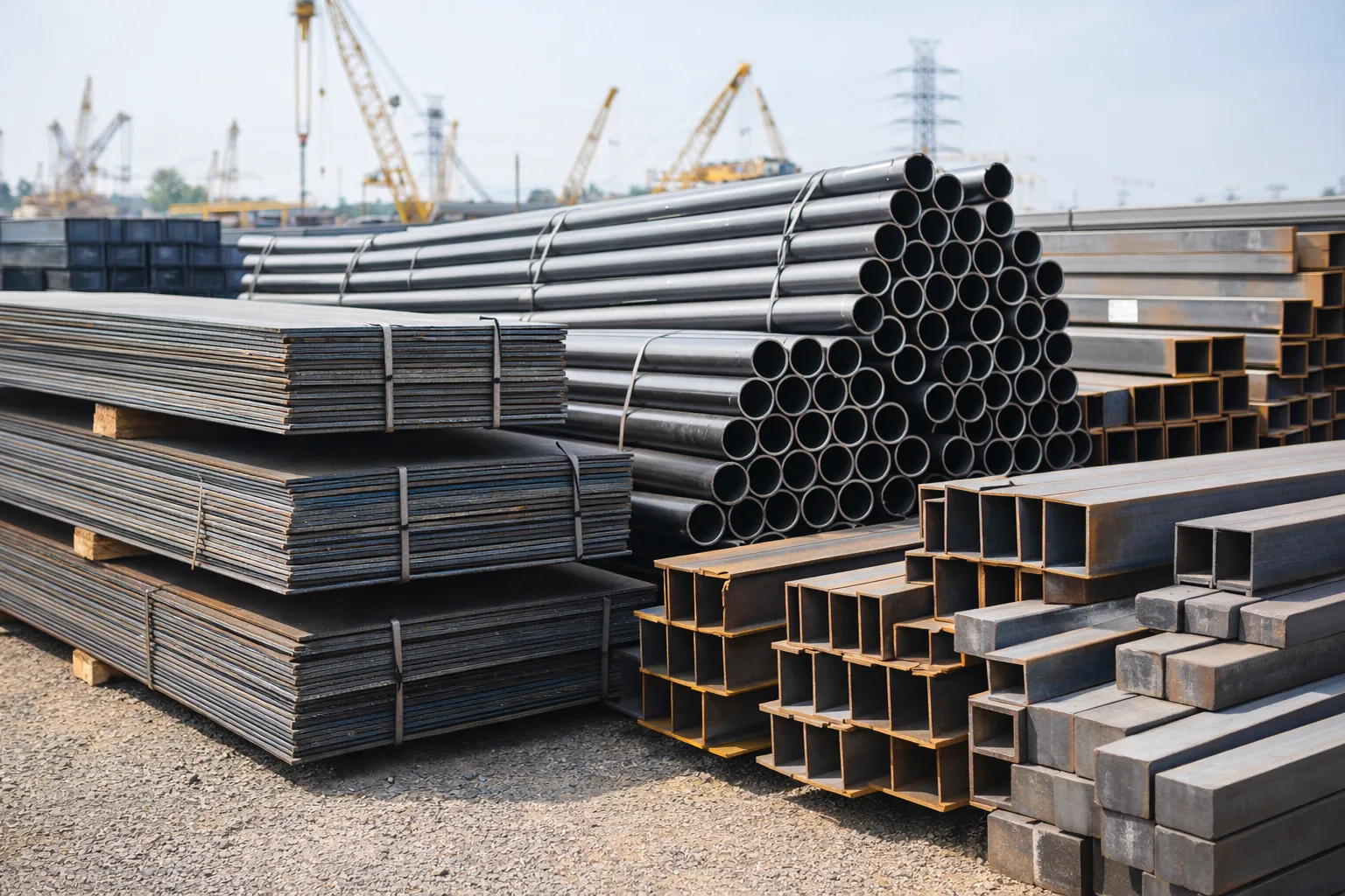 Stainless steel pipes, plates and structural sections trading by GM Engineering
